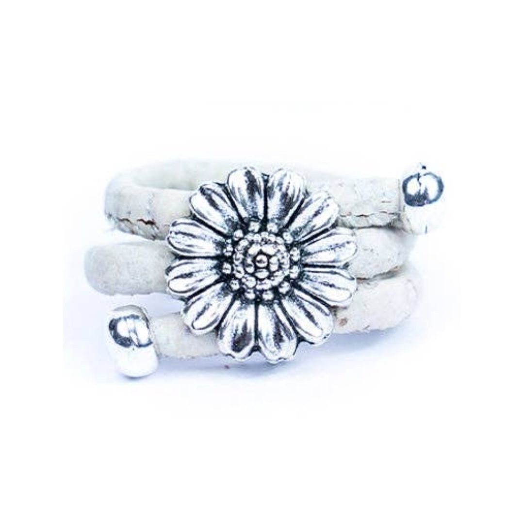 White Chrysanthemum colored cork ring from Texas Cork Company