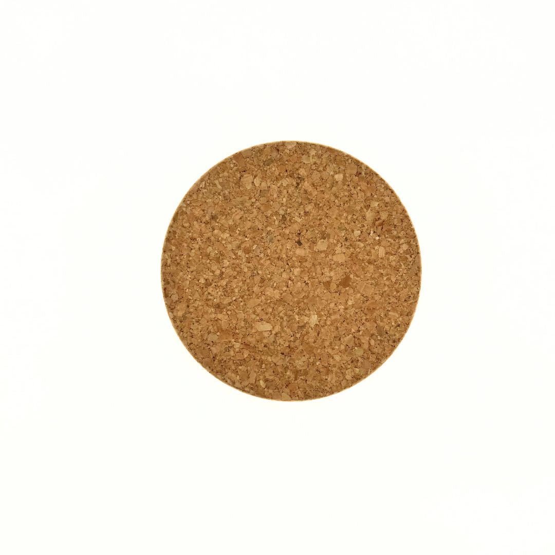 Back view of chunky cork coaster by Texas Cork Company