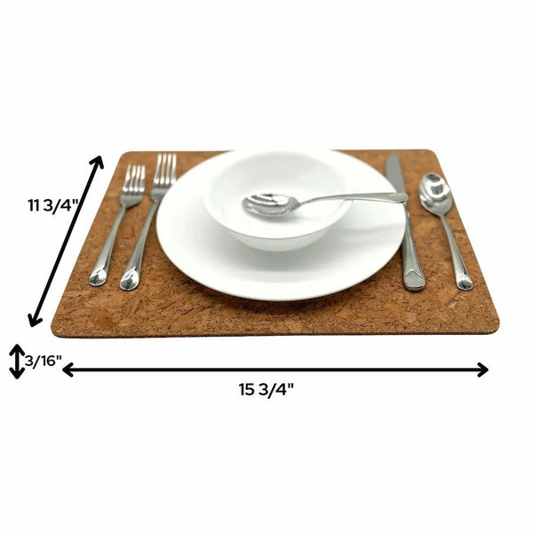 Dimensions of Chunky Cork Placemats