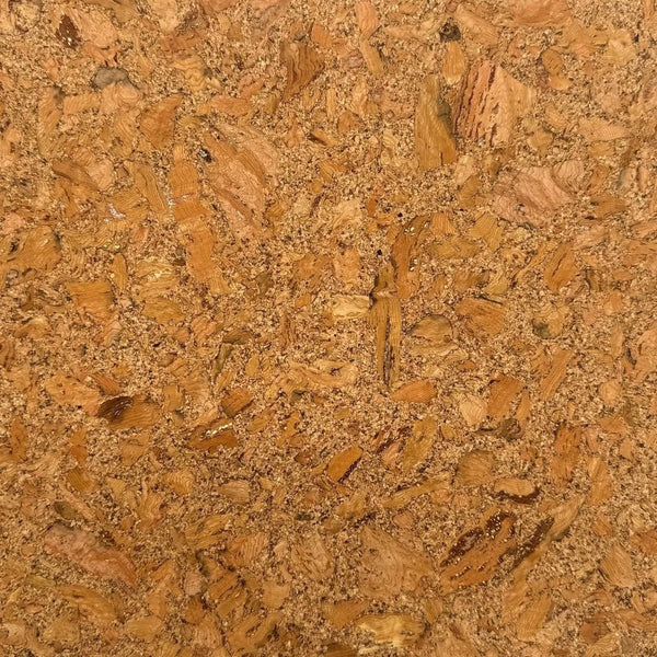 Close up of front side of chunky cork placemat
