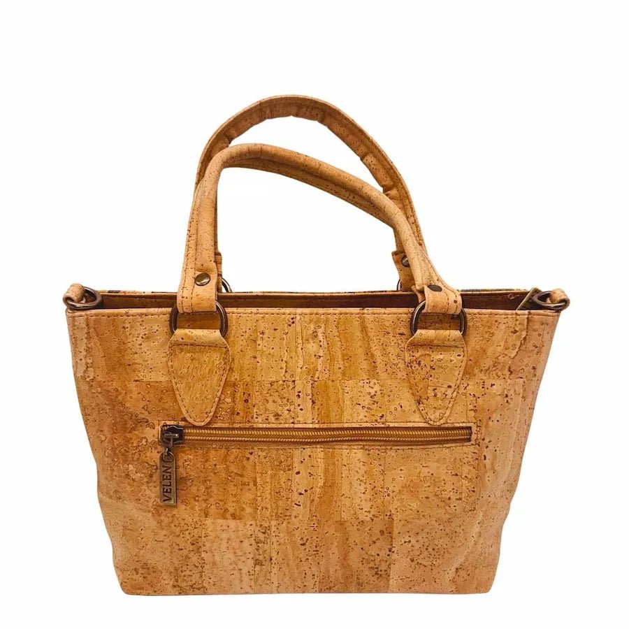 Back of convertible bag in Napa Luxe style featuring clean lines and durable construction