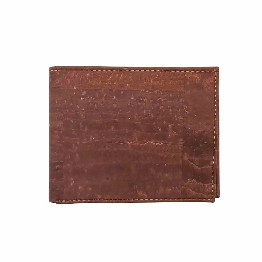 Front Santa Fe cork billfold in dark brown