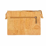 Atlanta cork messenger bag back with zip pocket