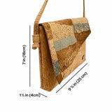 Atlanta cork messenger bag dimensions