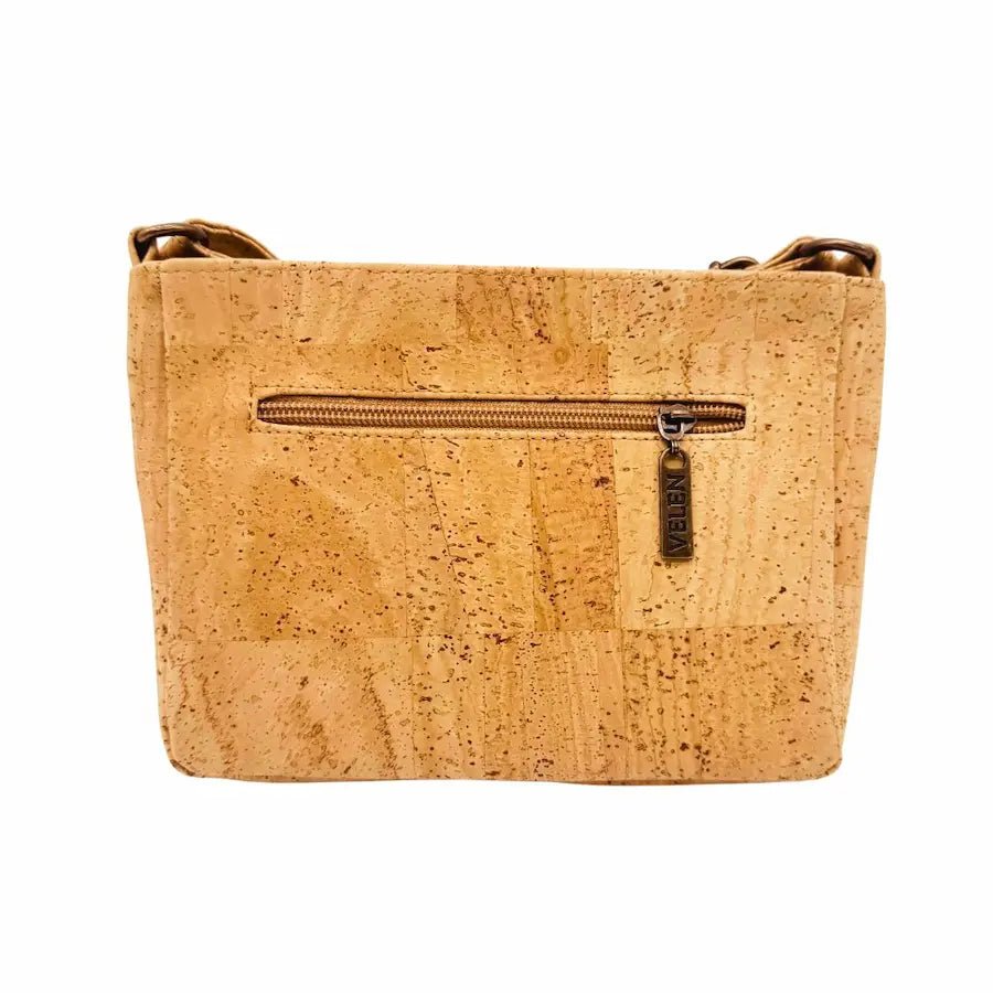 Lexington cork crossbody with front slip pocket - back