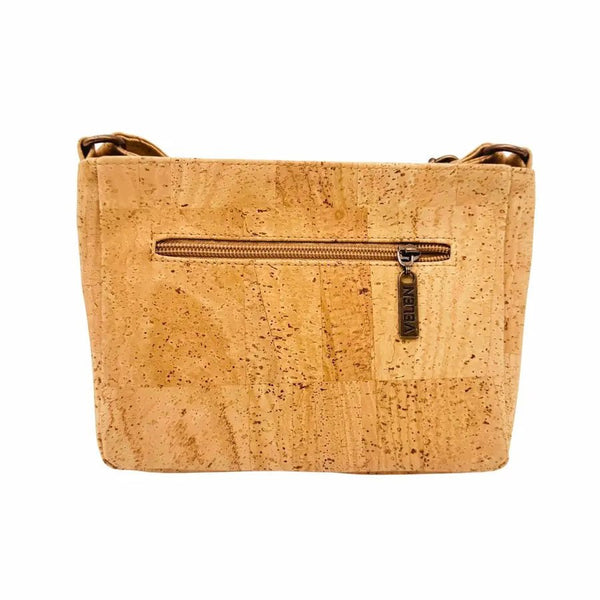 Lexington cork crossbody with front slip pocket - back