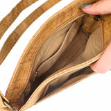 Lexington cork crossbody with front slip pocket - inside 