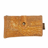 Front of Seattle Slim Woman's Cork Wallet in Bright Grey