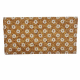 Daisies on checkbook cover front on white background. By Texas Cork Company