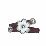Purple cork cord ring with Daisy charm