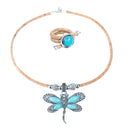 Dragonfly Necklace & Turquoise Ring