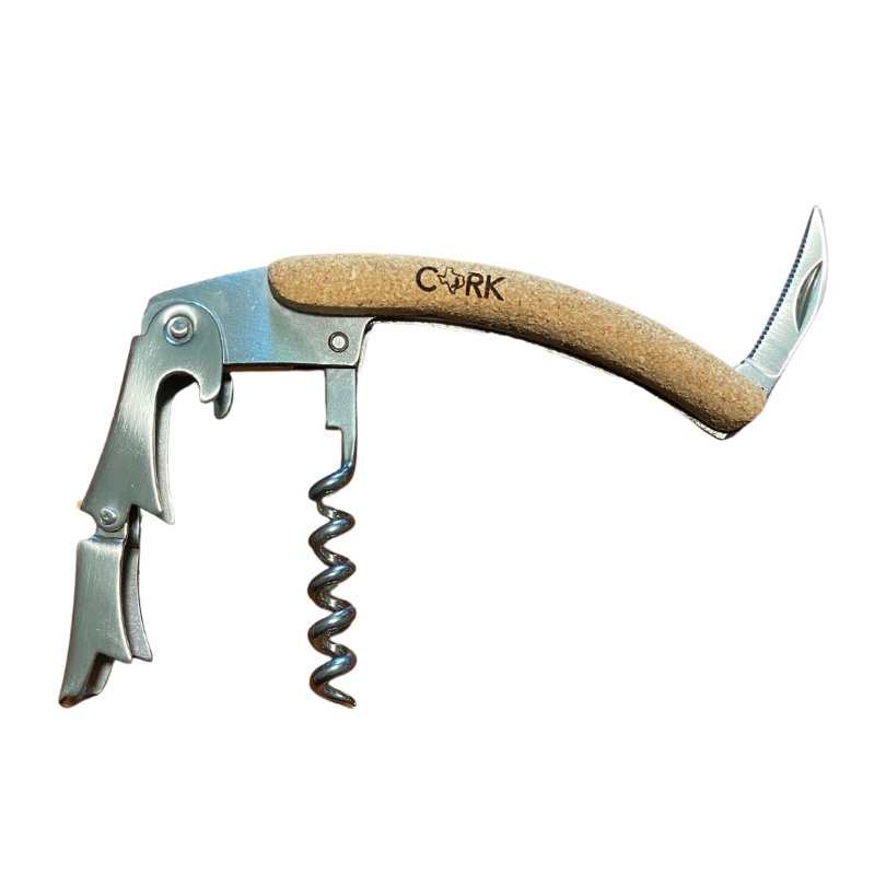 Extended Cork Handled Corkscrew from Texas Cork Company