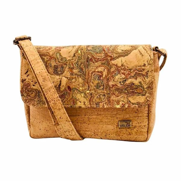 Fargo Cork Crossbody front in Camaleon