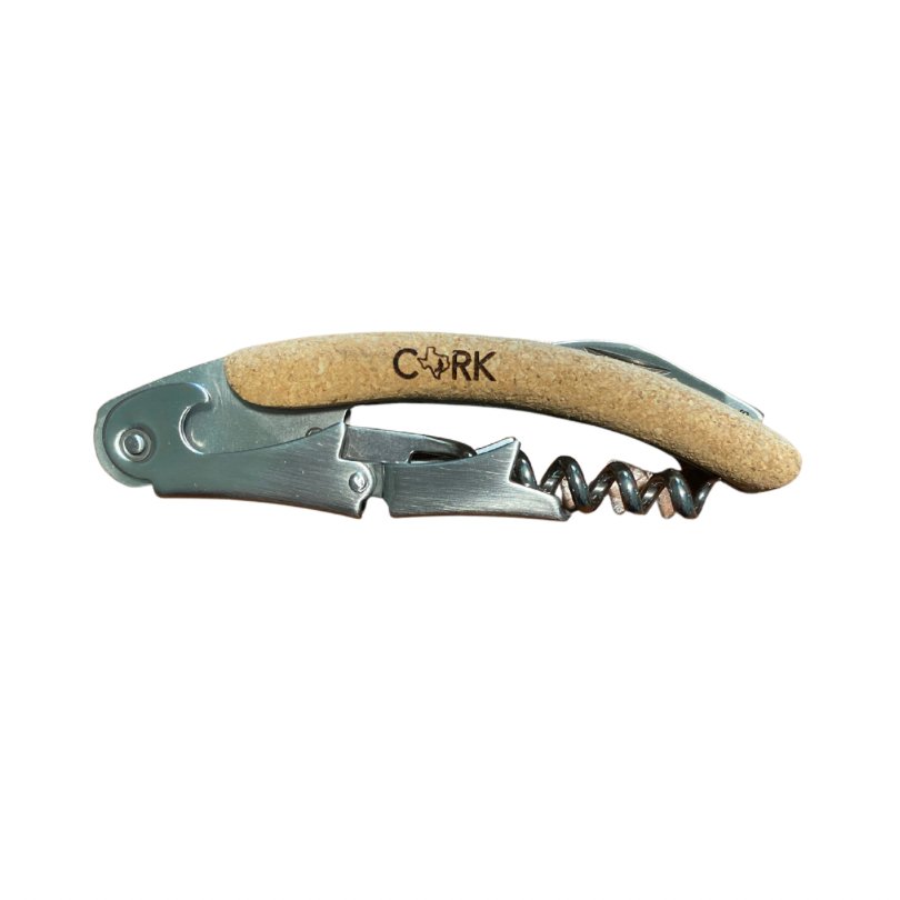 Folded Cork Handled Corkscrew -MBC-CORKSCREW from Texas Cork Company