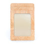 Front view of minimalist RFID card wallet in Natural cork