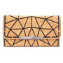 Front of Trifold Geometric Clutch Wallet for Women from Texas Cork Company