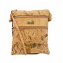 Charleston Cork Triple Zip Crossbody Bag front in Roots