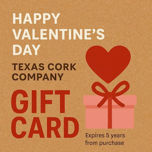 Valentines Day gift card with a red heart and wrapped package.