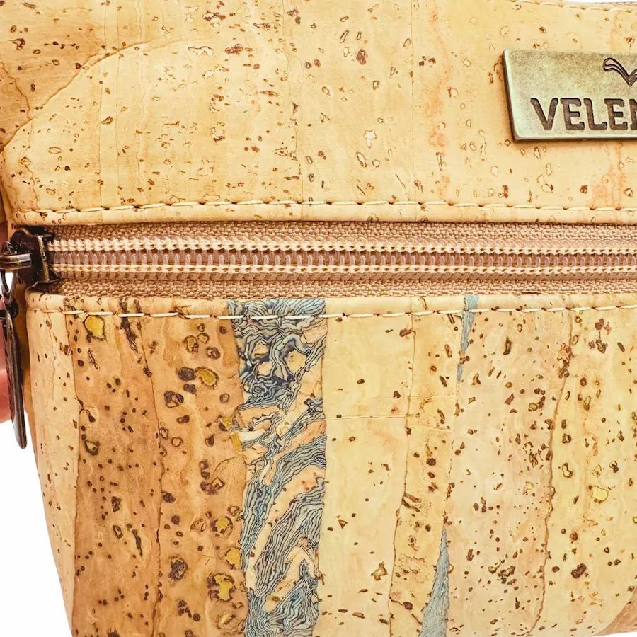 Helena Small Crossbody Cork Bag closeup