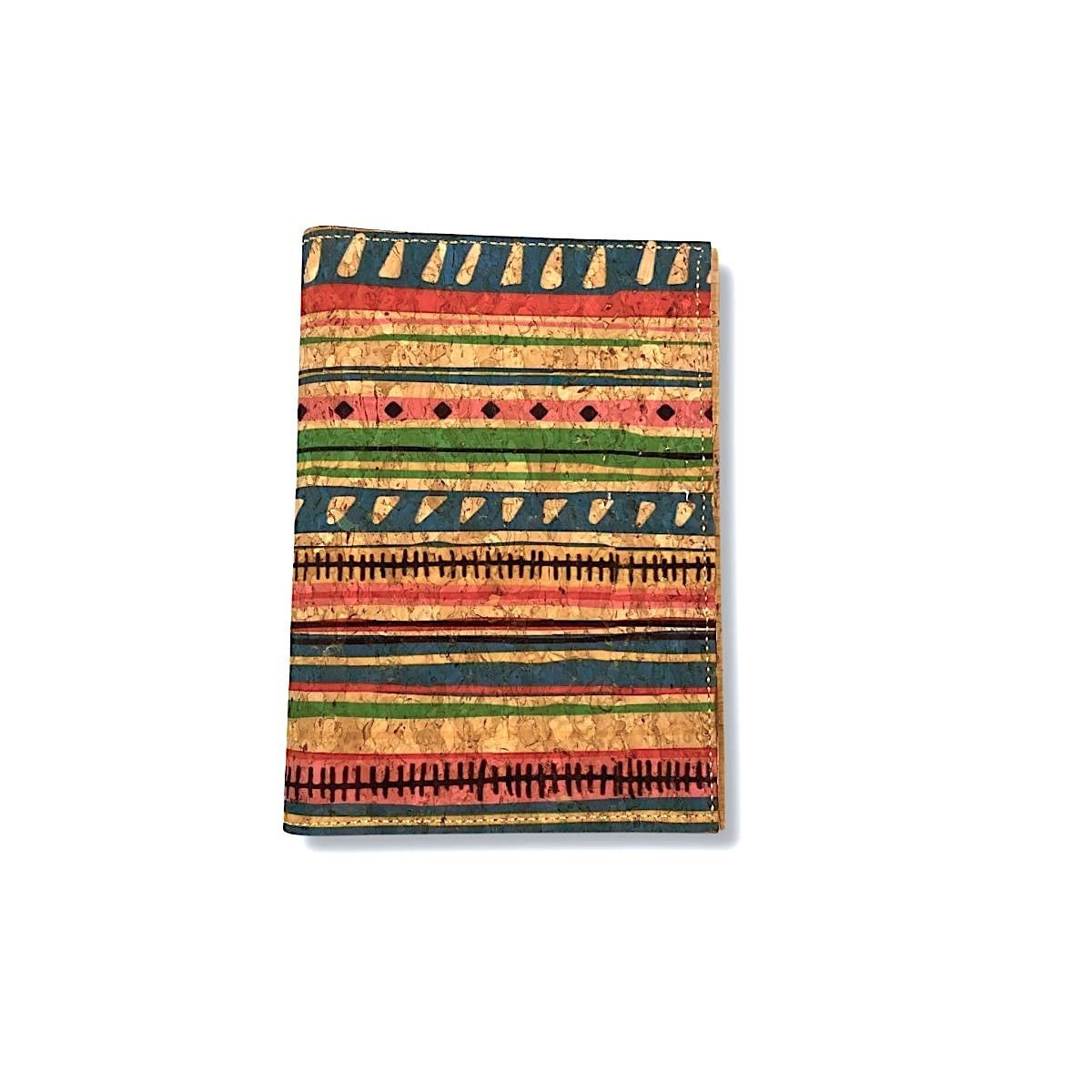 Texas-Made Cork Leather Double Passport Holder -International print by  Texas Cork Company