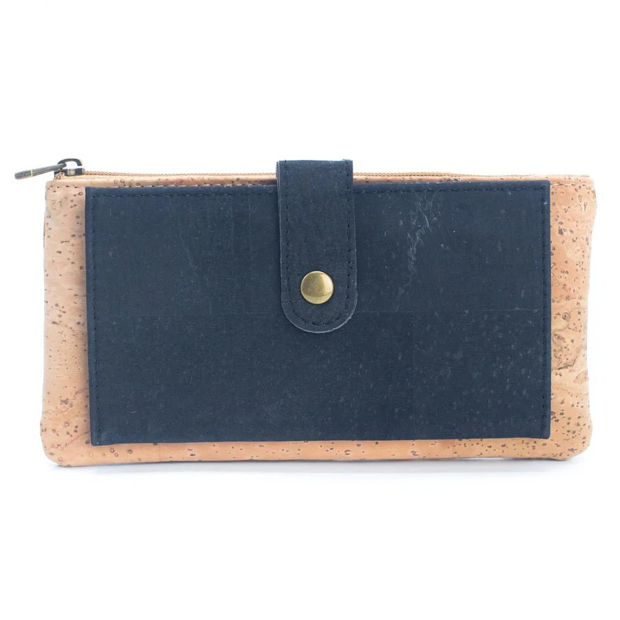 Ladies Slim Cork Card Wallets in black from Texas Cork Company