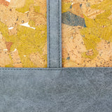 Yellow Sunshine cork pattern detail on Laguna tote