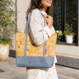 Laguna Sunshine tote carried over the shoulder