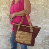 Woman carrying Denver Cork Tote on arm
