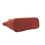 Bottom view of Denver Cork Tote showing 5 metal feet