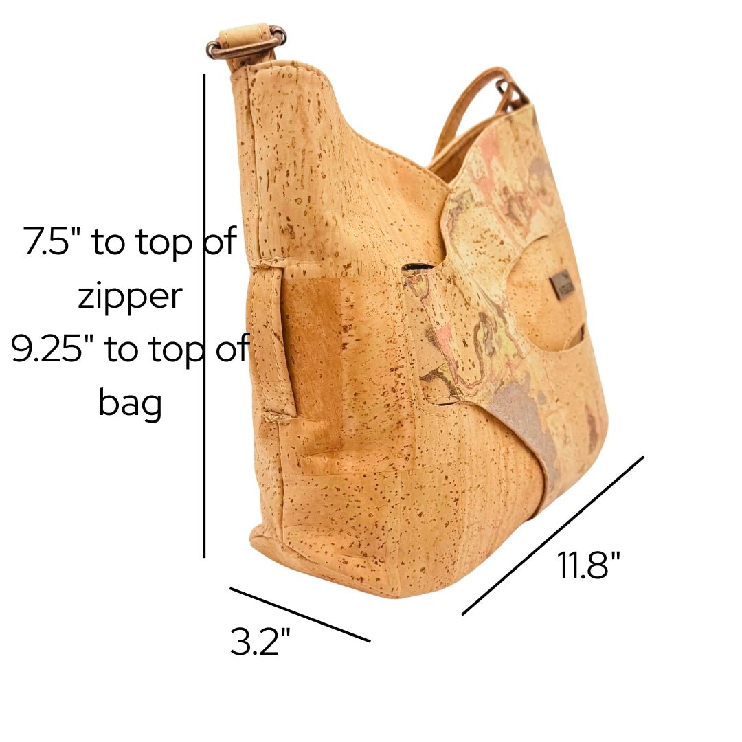 Dimensions of the Madison Crossbody bag.