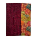  Maroon with Mums Right Border