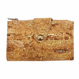 Front view of women's Sierra Snap wallet in Gold