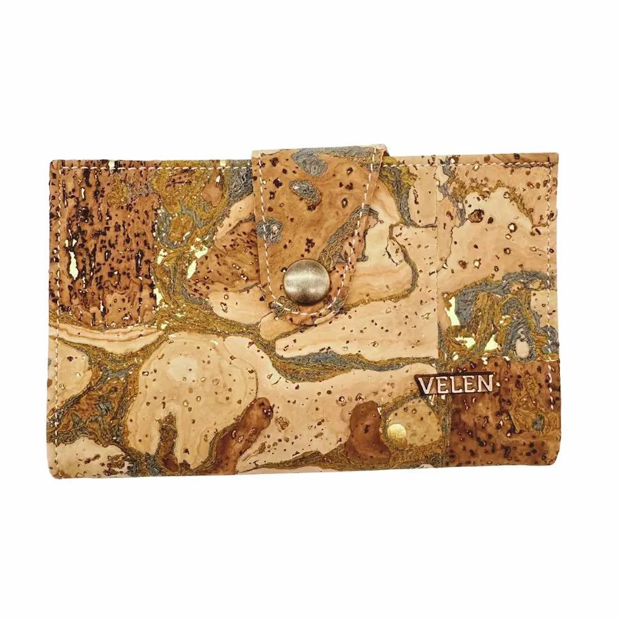 Front view of women's Sierra Snap wallet in Ocean