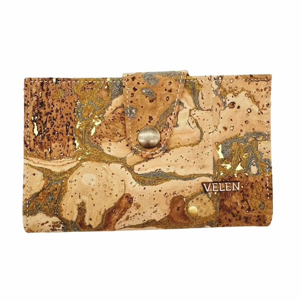 Front view of women's Sierra Snap wallet in Ocean