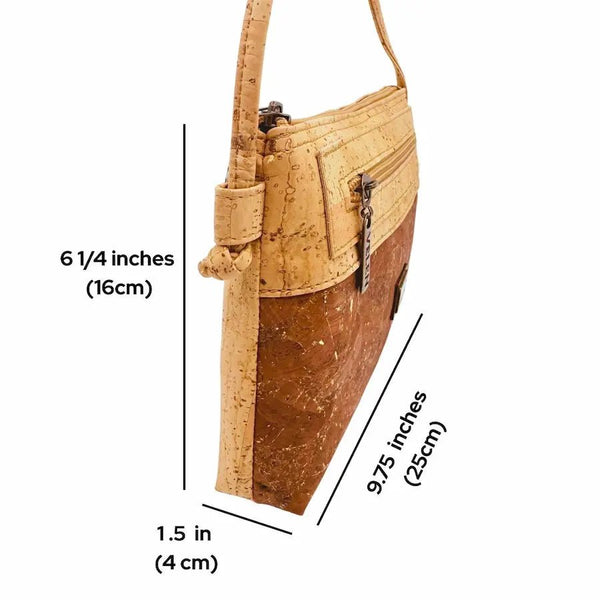 Phoenix Moder Mala - Cork Crossbody dimensions