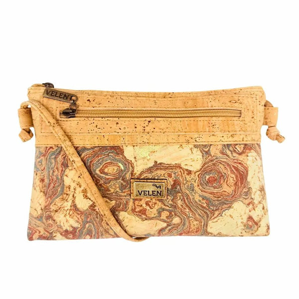 Phoenix Moder Mala - Cork Crossbody front in Camaleon