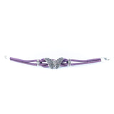 Full View of Purple Monarch Butterfly Cork Bracelet