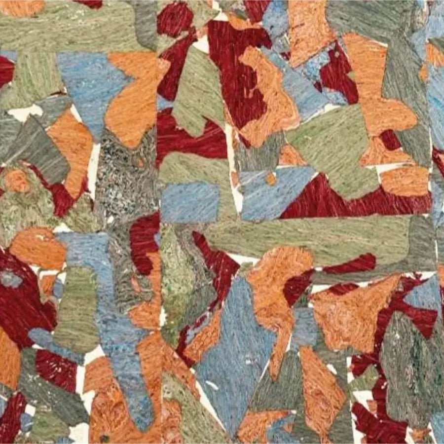 Patchwork color swatch close up