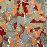 Patchwork color swatch close up
