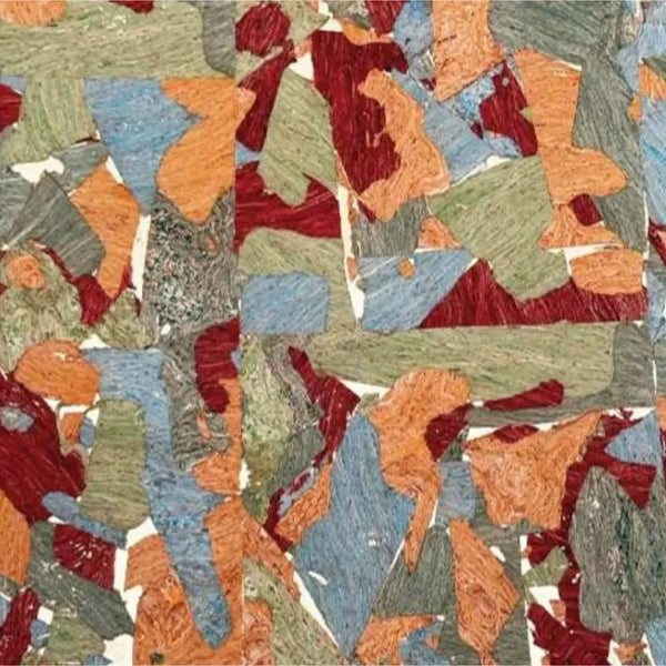 Patchwork color swatch close up