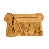 Phoenix Modern Mala - Cork Crossbody Bag front in Gold