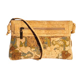 Phoenix Modern Mala - Cork Crossbody Bag front in Ocean