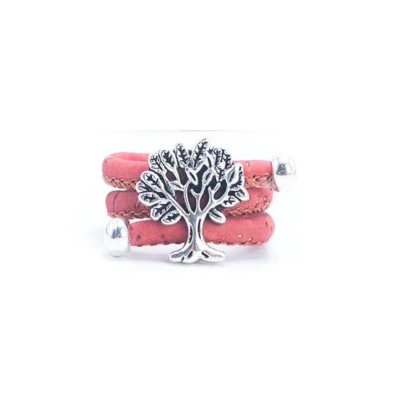 Pink Cork Ring - Tree pendant from Texas Cork Company