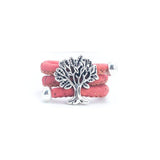 Pink Cork Ring - Tree pendant from Texas Cork Company