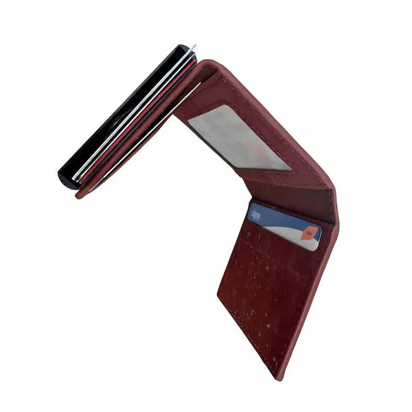 Las Vegas Pop-Out wallet top with cards in the slots