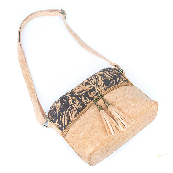 Portland Cork Crossbody bottom and adjustable strap view