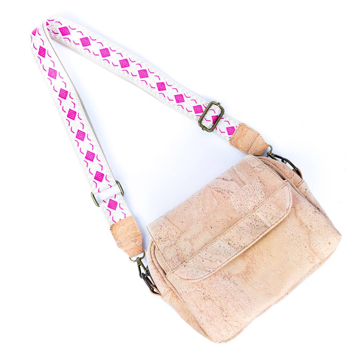 Demonstrates purse strap replacement from Texas Cork Company