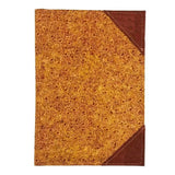 Front view rough orange with burnt orange corners - Small Refillable Notepad by Texas Cork Company