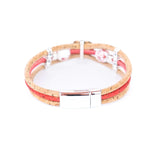 Sedona Tree of Life Cork Bracelet - back view - magnetic clasp