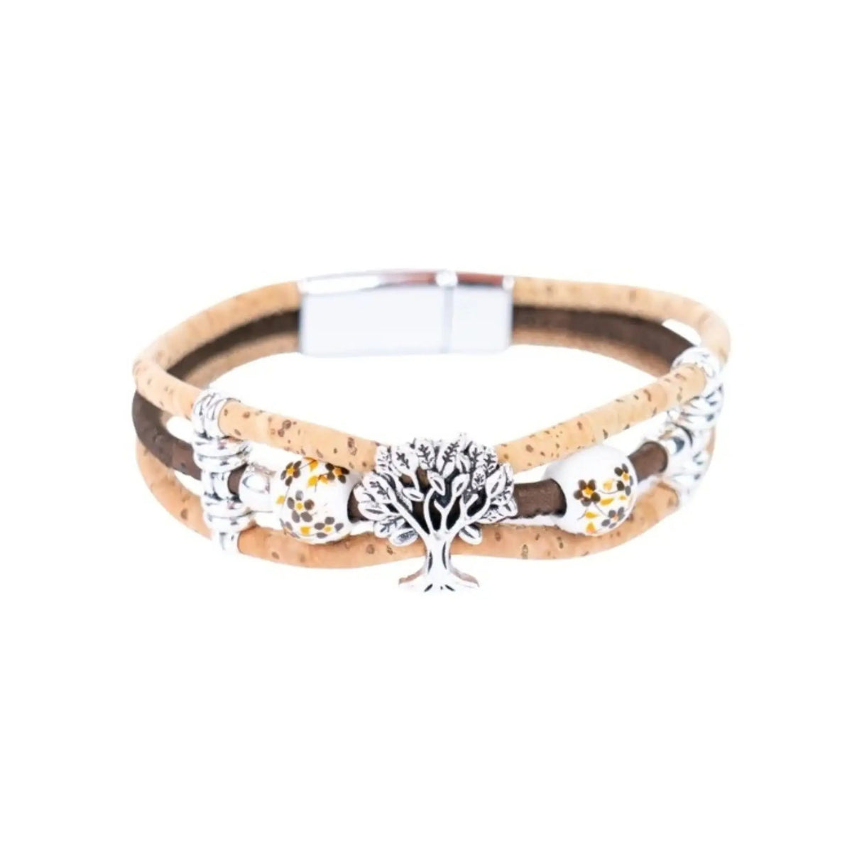 Sedona Tree of Life Cork Bracelet - Brown